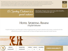 Tablet Screenshot of hotelsportingrimini.com